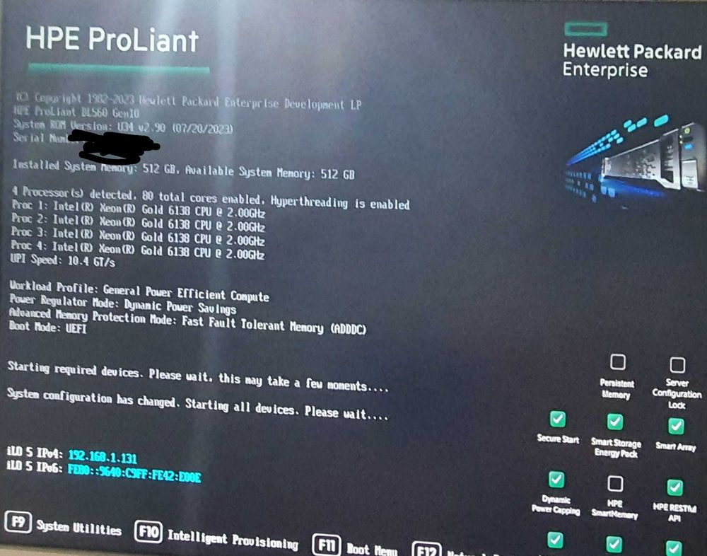 < -- 1850€ | HPE DL560 Gen10 Gen10 | 160 x vCPU + 128GB RAM