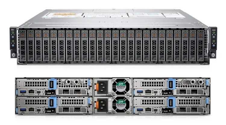 224 vCPU e 32GB DDR4 | Dell C6400 | 4 x Servidores Intel XEON GOLD |