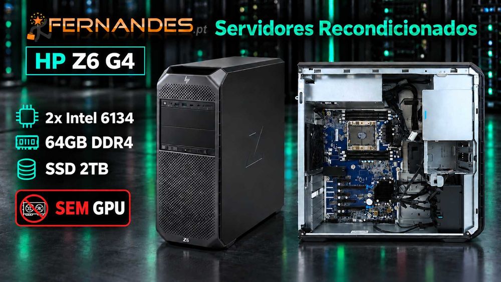 HP Z6 G4 | 2x Xeon Gold 6134 | 64GB | SSD 2TB |